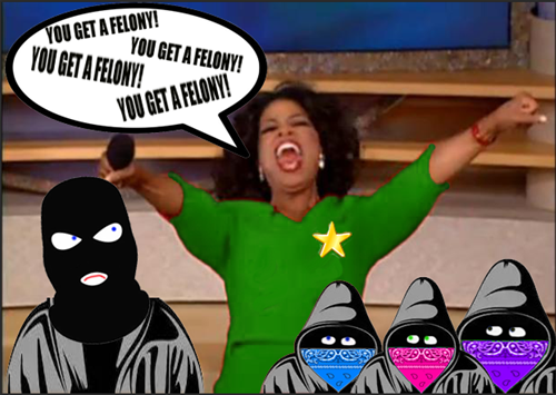 FELONIES FOR ALL SEE SOMETHING SAY SOMETHING